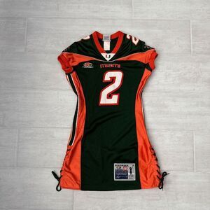 Rare VNTG FERGO UM Miami Hurricanes #2 Jersey Mini Dress Medium 1999 Unique GUC